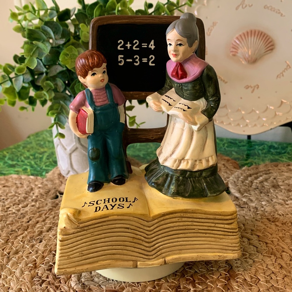 Vintage Albert E. Price music box “School days” 1974. EUC